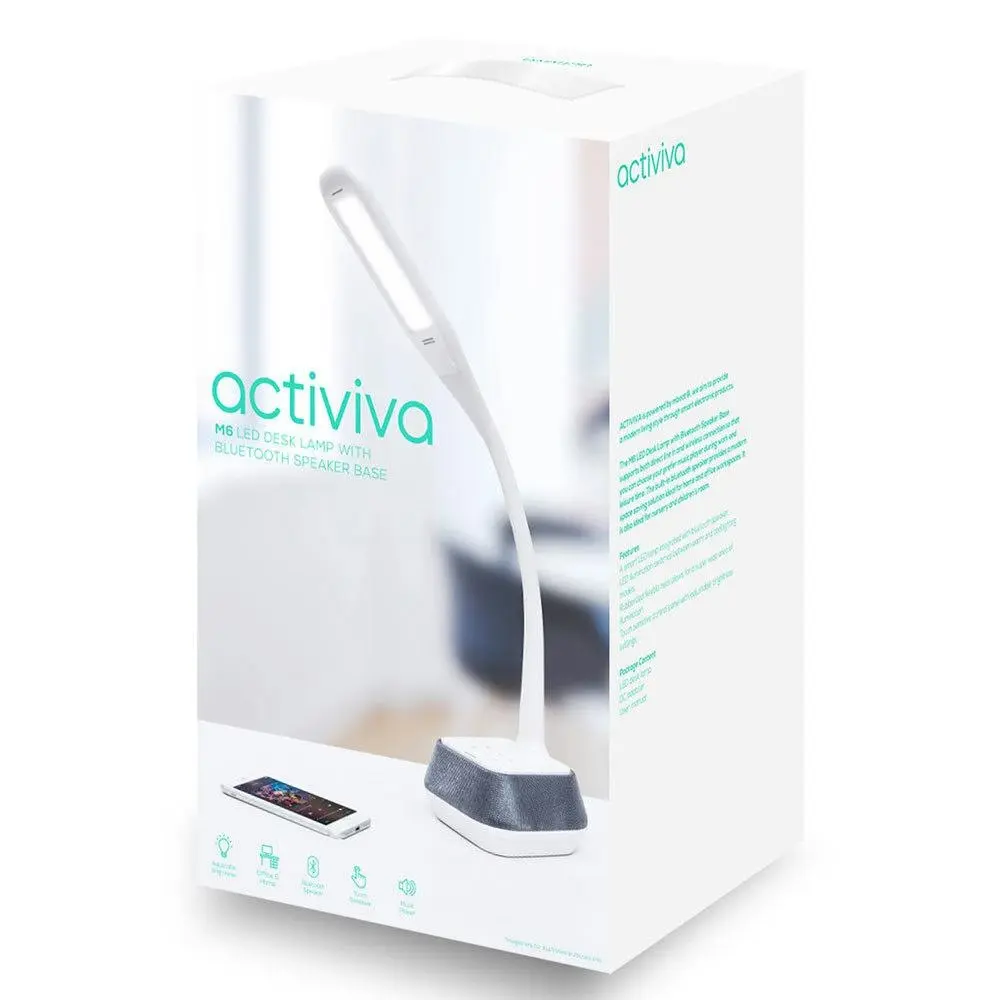 Activiva LED Adjustable Desk Lamp w/ Bluetooth/Music Speaker Base Home Deco - Home & Garden