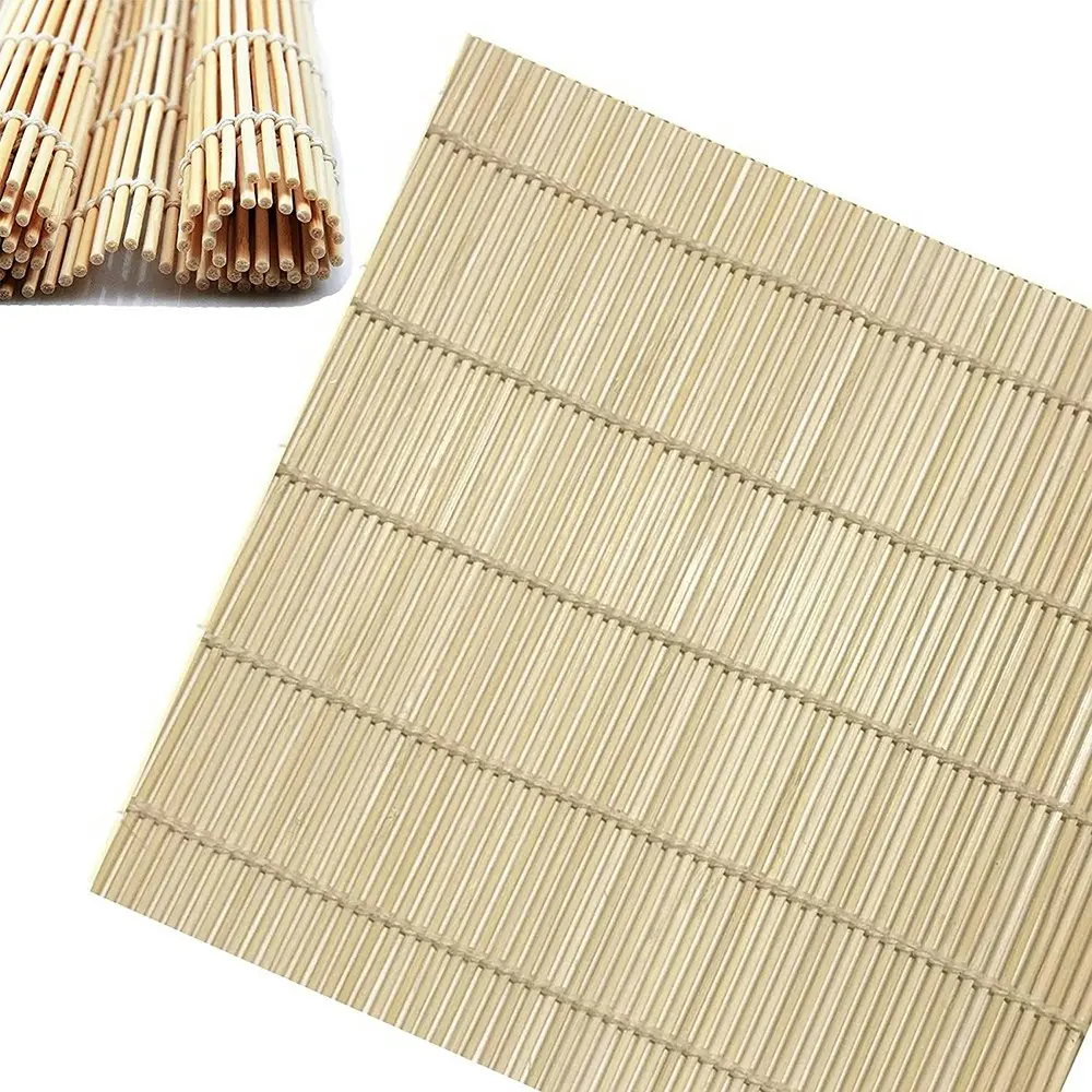 2Pcs Natural Bamboo Sushi Rolling Mat Sushi Roller Inch for Making Sushi - Home & Garden