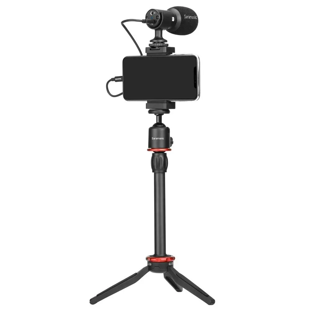 Saramonic SmartMic MTV Universal Vlogging Set Stand Video Kit for iPhone/Samsung - Electronics