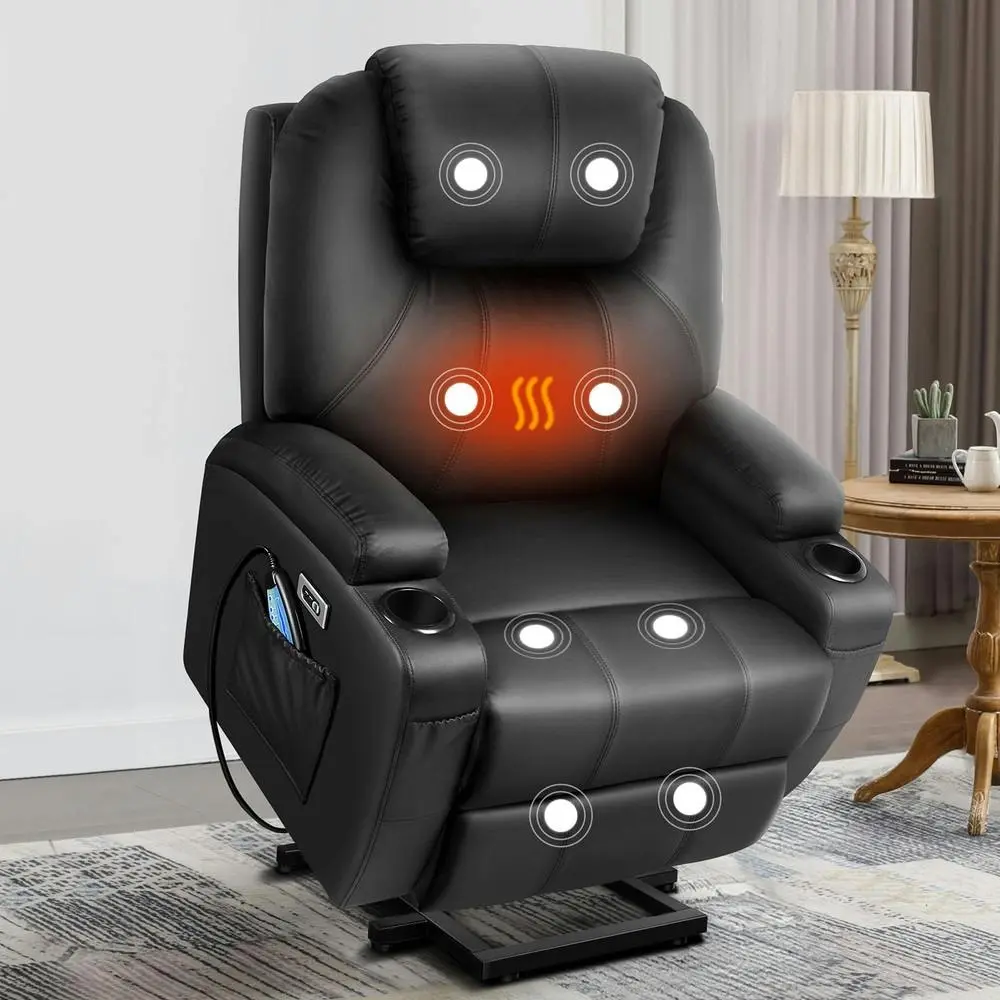 Alfordson Recliner Chair Electric Lift Heated Massage Armchair Lounge Sofa - Over 40% off Living Room Furniture