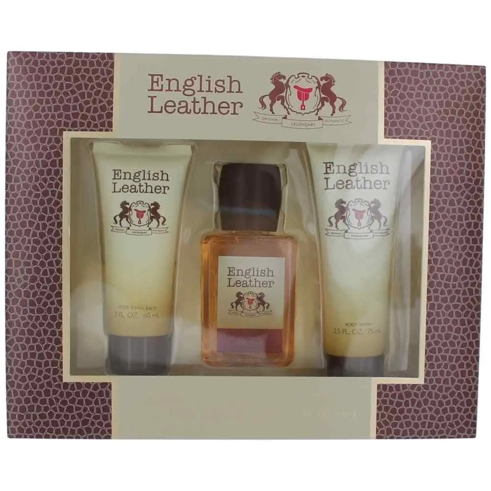 Dana English Leather Authentic 3pc Set 100ml EDC (M) - Beauty