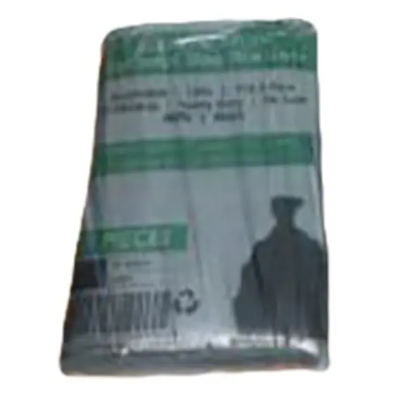 Livingstone Garbage Bag Bin Liner 120L 110 x 95cm HDPE Star Seal Black 10 Packs x 25 - Commercial