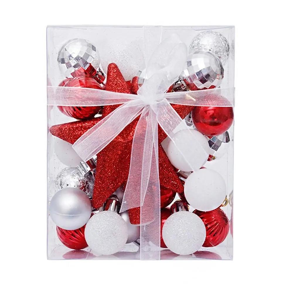 30Pcs Christmas ball tree decoration home decoration party wedding decorations - Up to 60% Off Christmas Decoration Specials