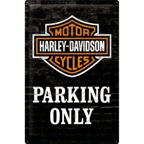 Nostalgic Art Harley-Davidson Parking Only 40x60cm XL Metal Sign Home Wall Decor