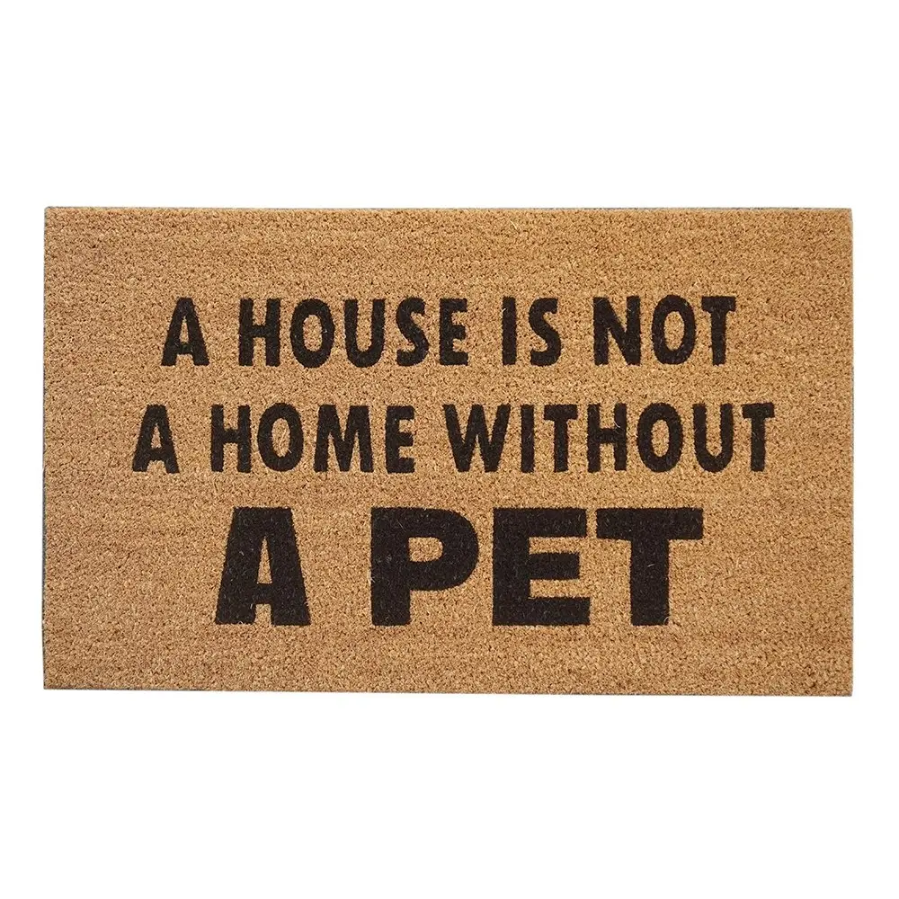 Solemate Latex Backed Coir Home Without Pet 45x75cm Slimline Outdoor Doormat - Home & Garden