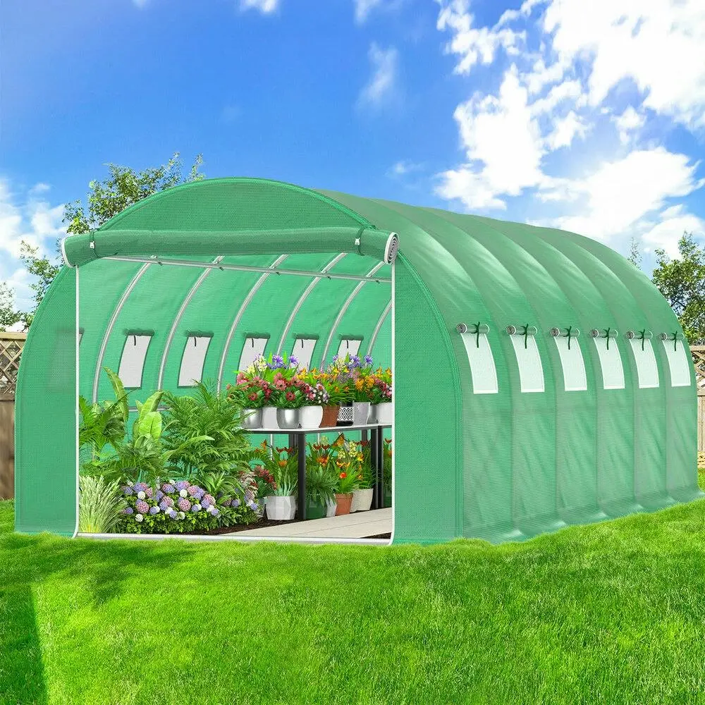 Alfordson Greenhouse 6x3x2M Walk in Green House Tunnel Plant Garden Shed Dome - Home & Garden