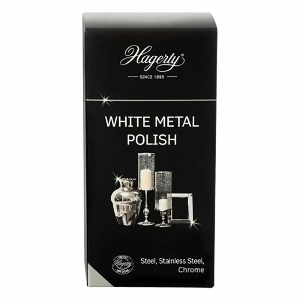 Hagerty Cleaning Products White Metal Steel Cleaning Shine Polish 250ml - Home & Garden