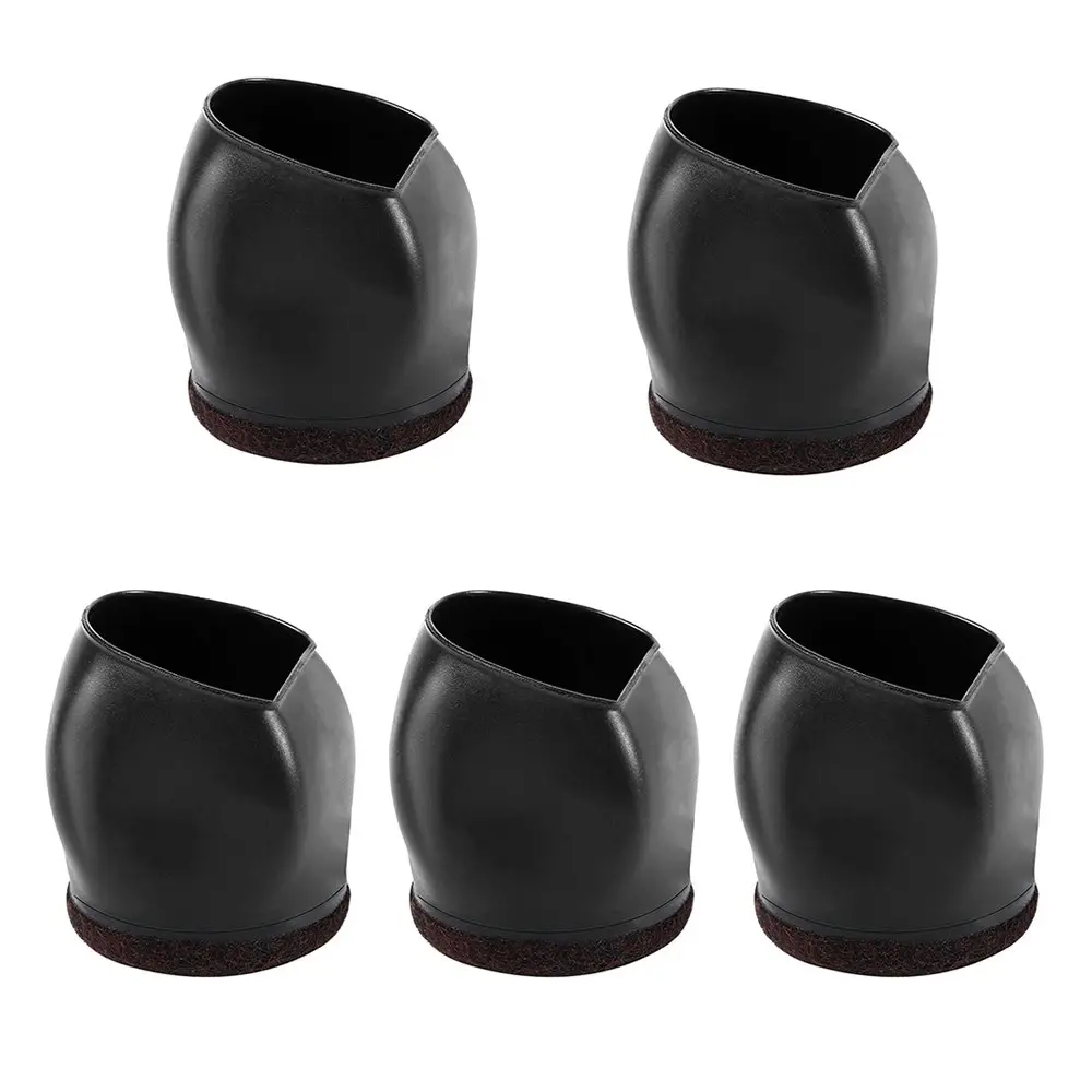 5pcs Furniture Leg Anti-skid Leg Cover Pulley Chair Computer Chair Roller Holder