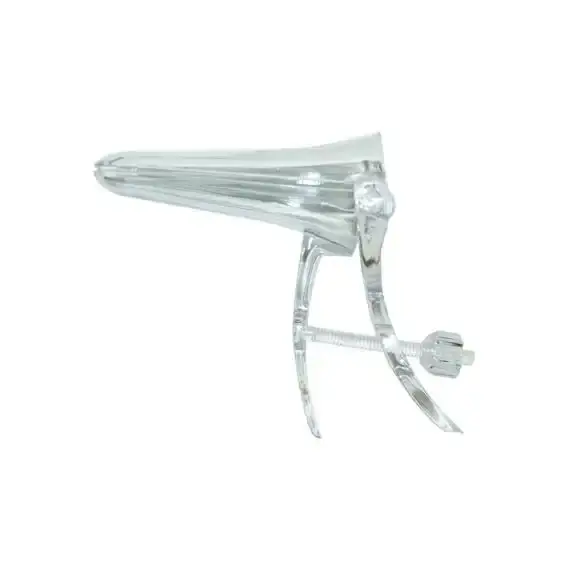 Universal Vaginal Speculum Duckbill Cusco Screw Action Plastic Sterile Clear Small 200 Carton - Commercial