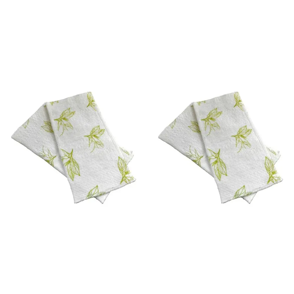 2x 2pc Full Circle Super Absorbent 29cm Cotton Cleaning Cloth Dishcloth Set - Home & Garden