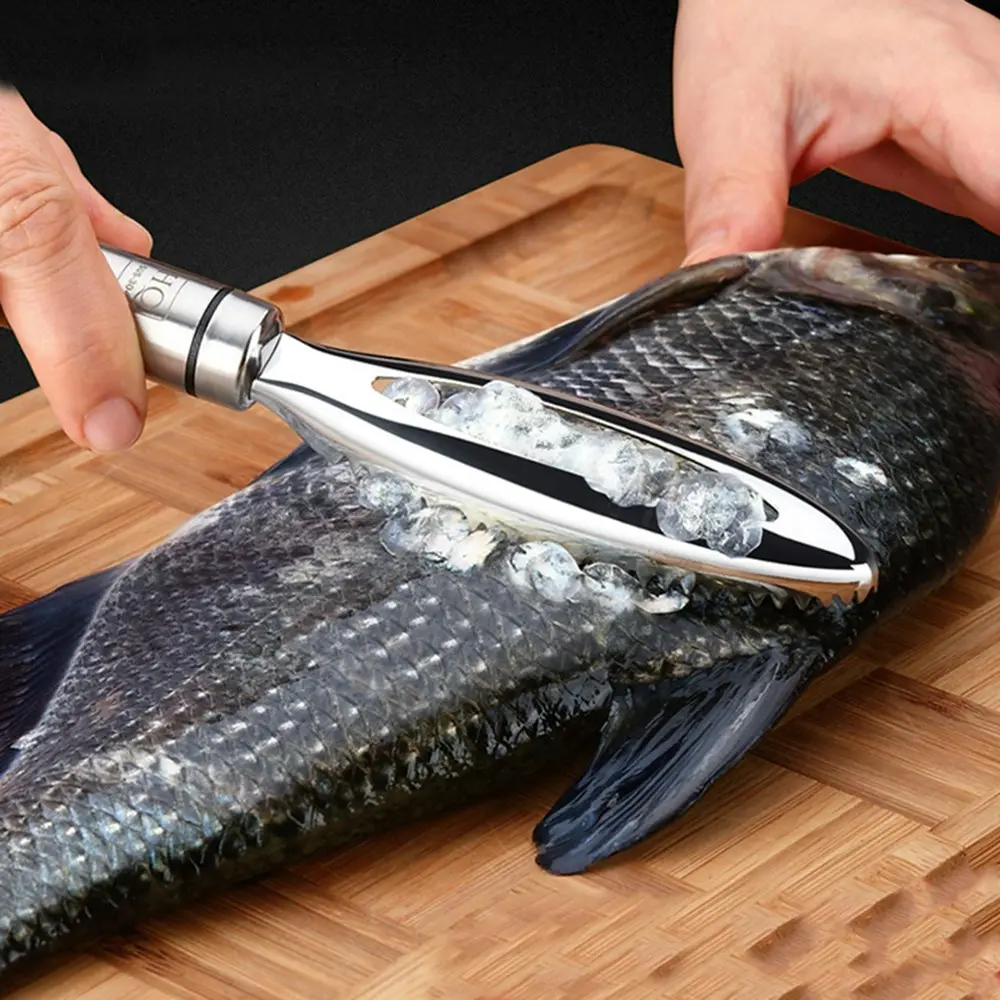 Stainless steel fish scale scraper household fish scale scraping tool - Home & Garden