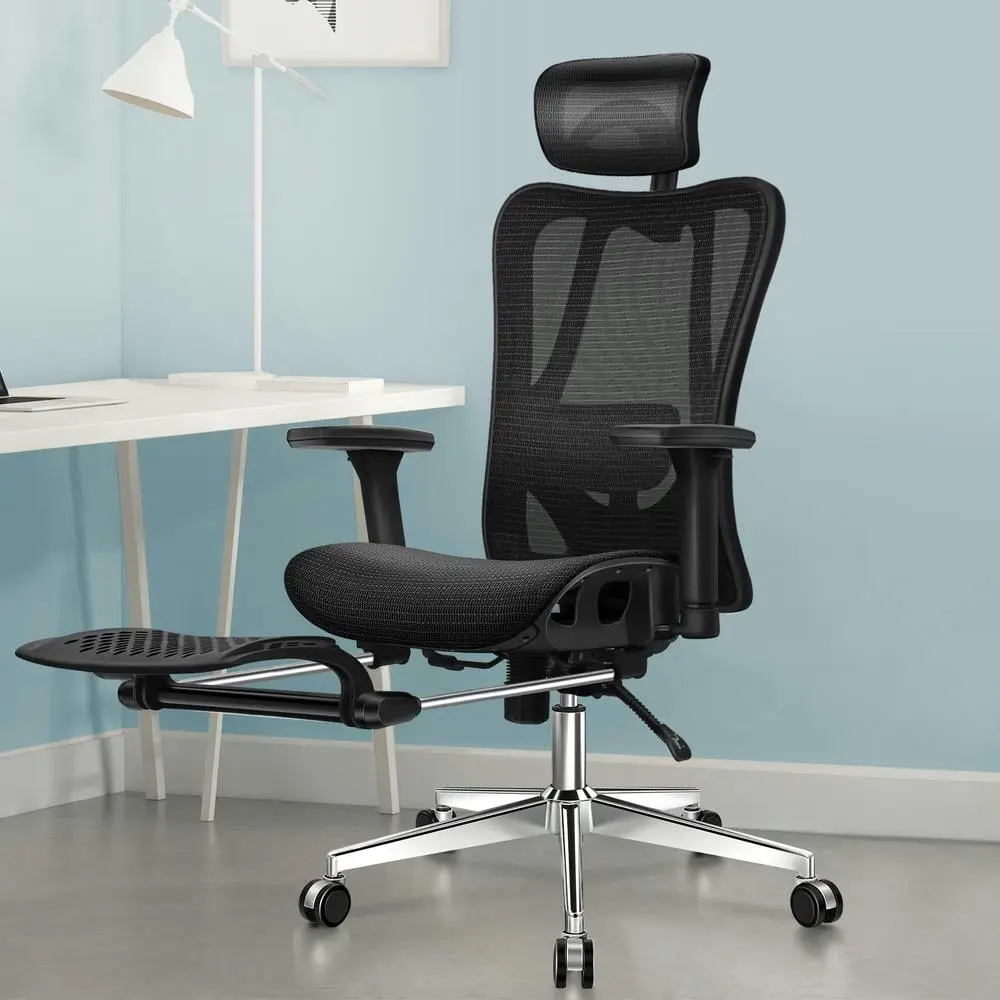 Alfordson Ergonomic Executive Mesh Office Chair Black - Furniture
