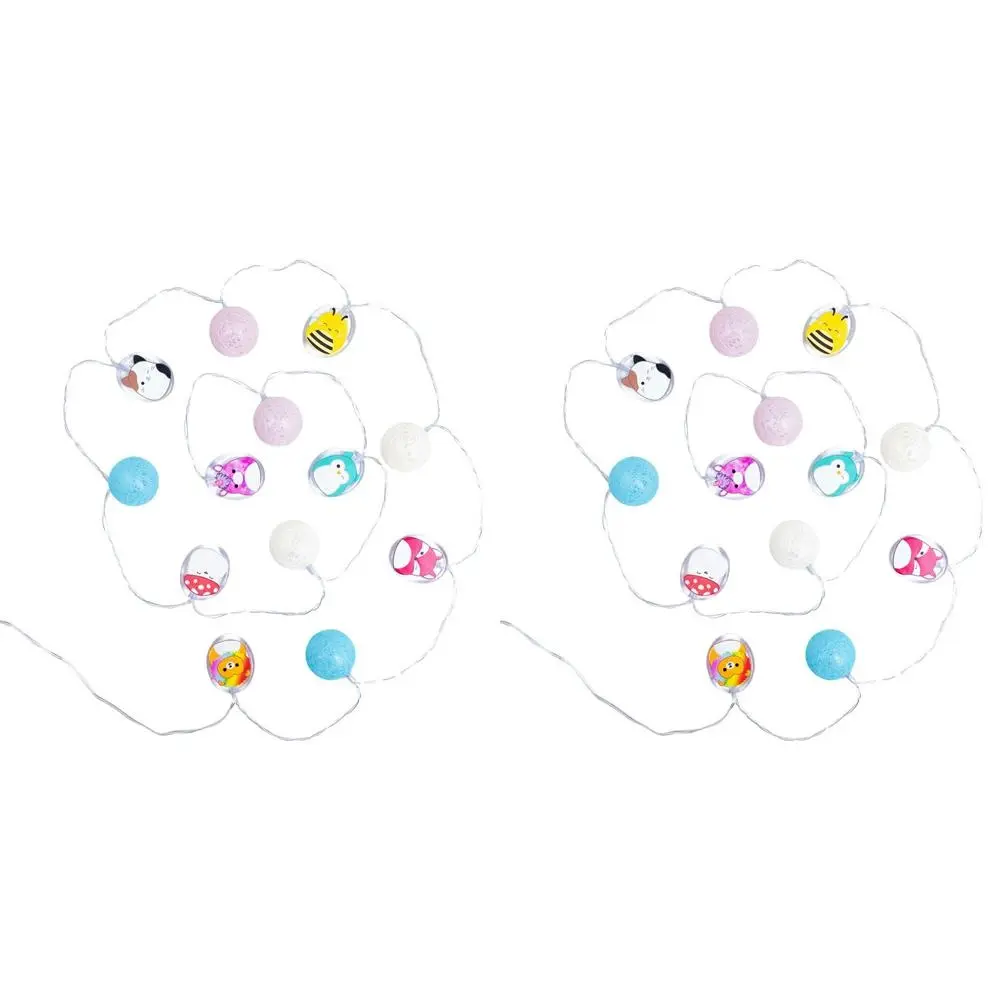 2PK Fizz Creations Squishmallows 2D String Lights Hanging Home/Bedroom Decor - Home & Garden