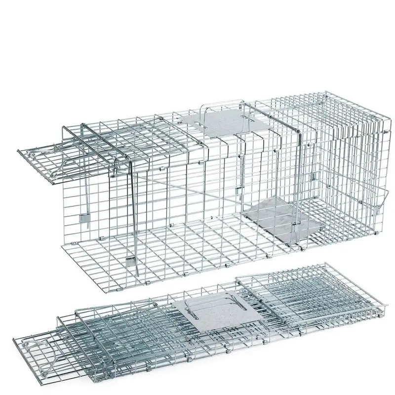 Salesbay Humane Foldable Live Animal Trap Cage 17" For Possum Cat Rabbit Fox Dog - Home & Garden