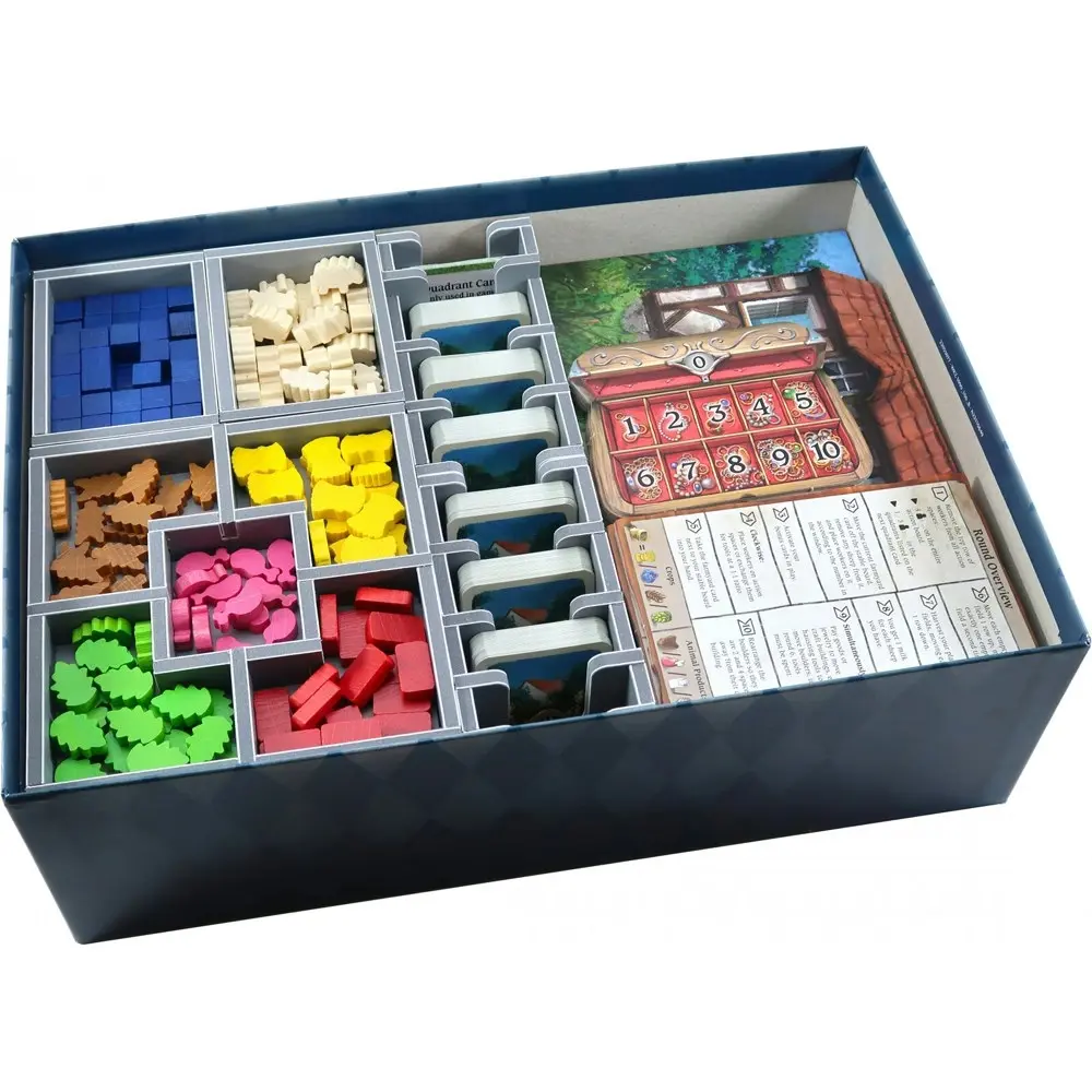 Folded Space Game Inserts Divider Tray Boardgame Organiser Box For Hallertau - Toys & Games