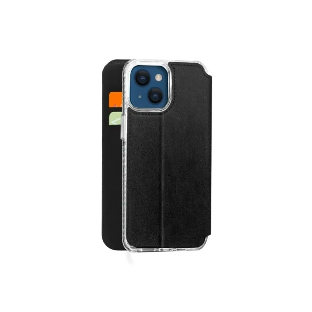 3sixT SlimFolio RFID Case Phone Armour Cover Protection For iPhone 13 Black - Electronics