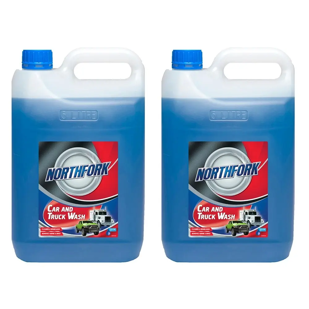 2x Northfork 5L Car & Truck Wash Liquid Cleaner/Degreaser/Grime/Bugs Remover - Home & Garden