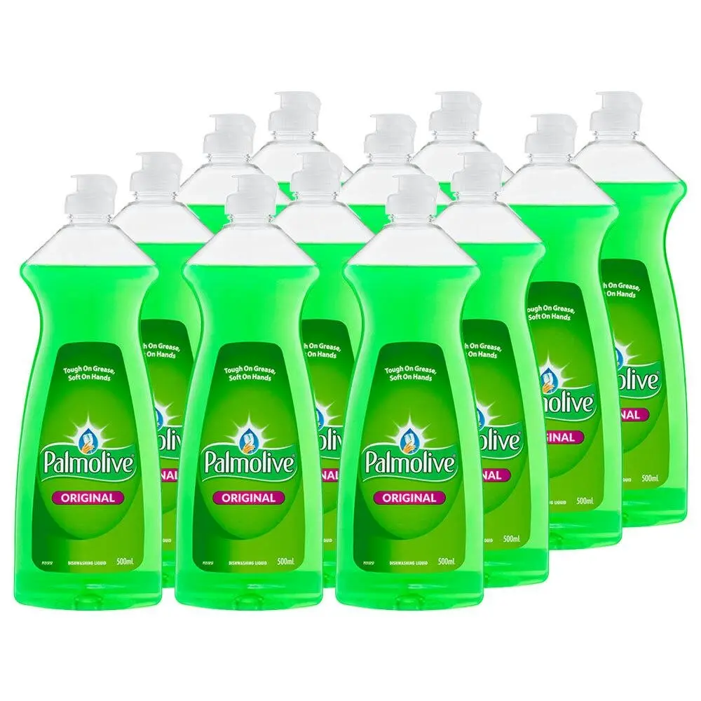 12PK Palmolive 500ml Original Dishwashing Liquid Detergent Wash Dishes Pan Glass - Home & Garden