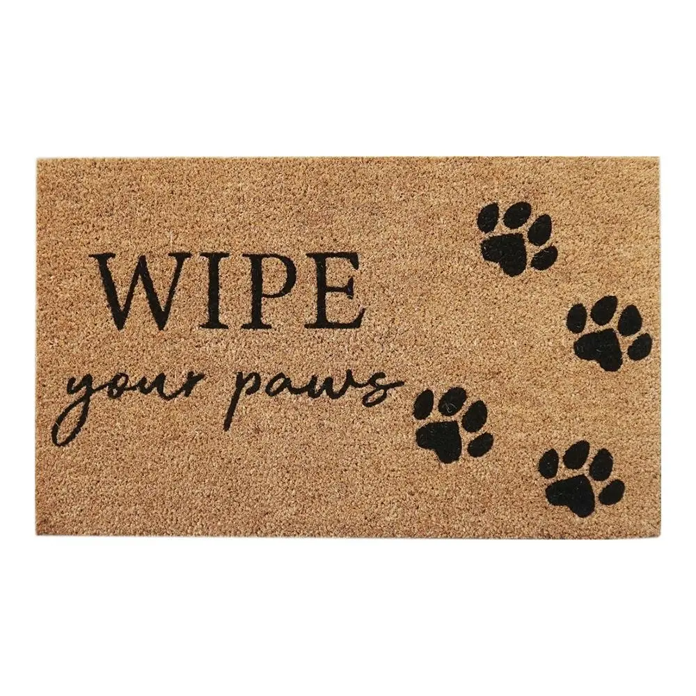 Urban 45x75cm Wipe Your Paws Coir Doormat Home Carpet Outdoor Rug/Mat Brown - Home & Garden