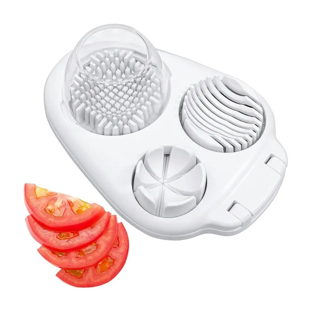 Egg Slicer Hard Boiled Eggs 3 Slice Modes Heavy Duty Stainless Steel Egg Cutter - Home & Garden