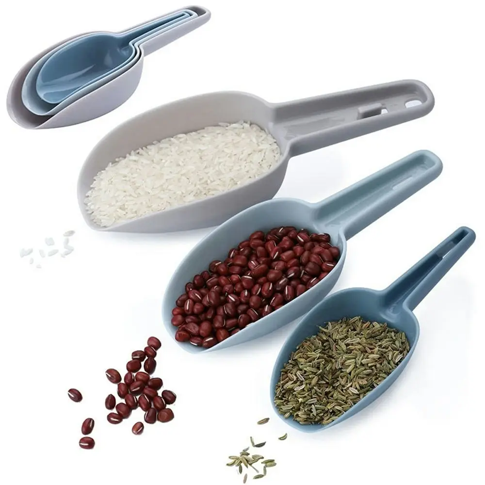 3 Pack Mini Plastic Ice Measuring Scoop for Grains And Coffee - Home & Garden