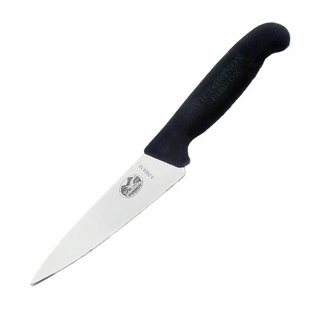 Victorinox Cooks Carving 12cm Knife Fibrox | Black 5.2003.12 - Home & Garden