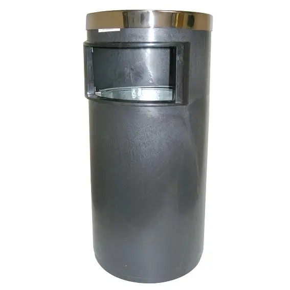 Rubbish Bin Stainless Steel Round 30Dcm 60Hcm - Commercial