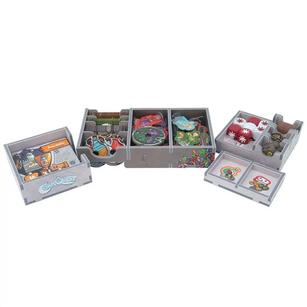 Folded Space Game Inserts Divider Tray Boardgame Organiser Box For CoraQuest - Toys & Games