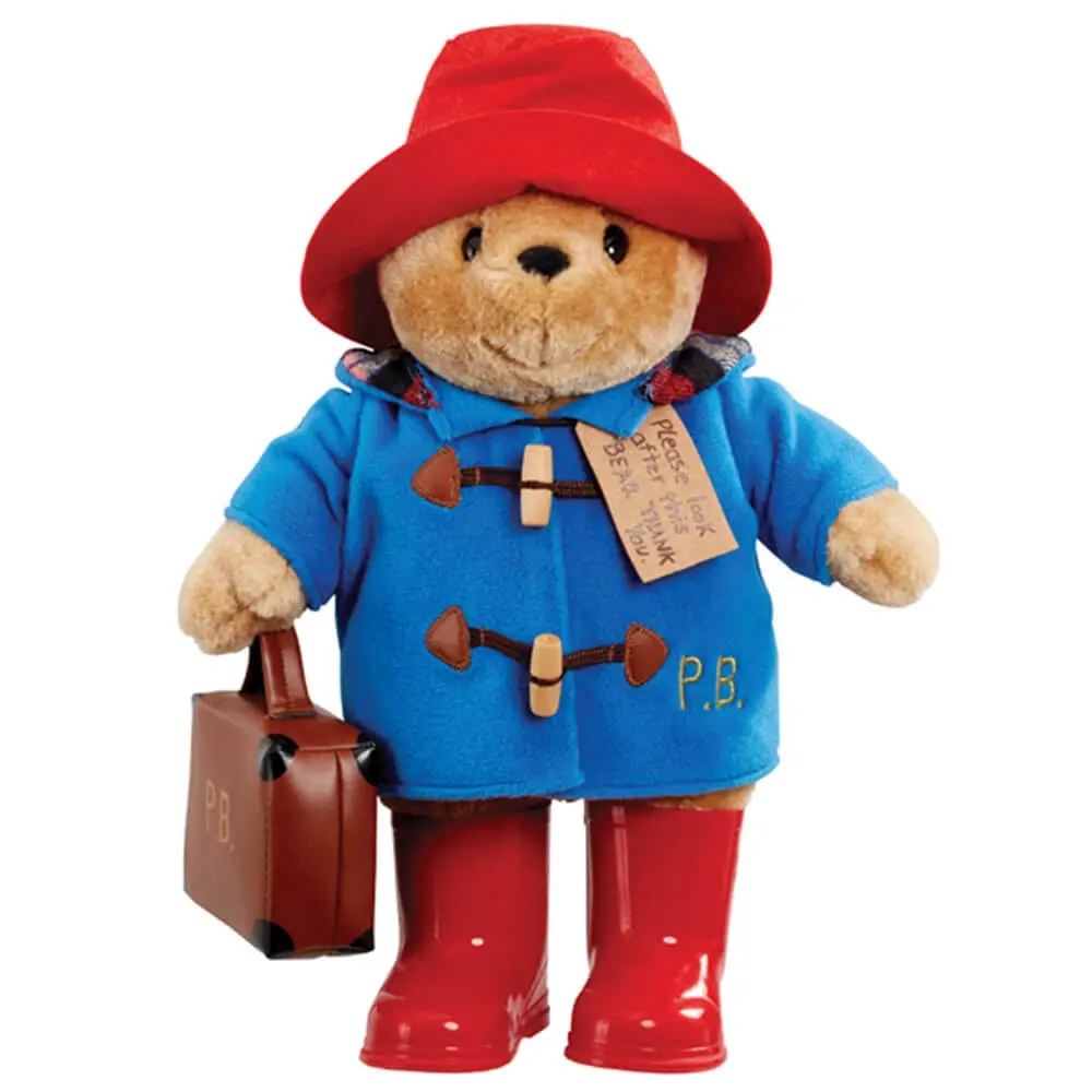 Paddington Bear with Boots Embroidered Coat & Suitcase Large - Toys & Games