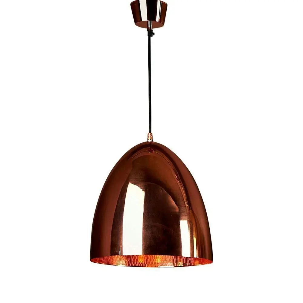 Belle Egg Brass Ceiling Pendant Light 30cm Hanging Room Lamp Home Decor Copper - Home & Garden