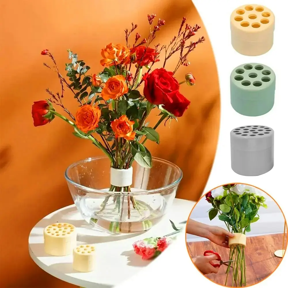 6pcs Spiral Ikebana Stem Holder Stem Holder Vases Flower Arrangement Holder - Home & Garden