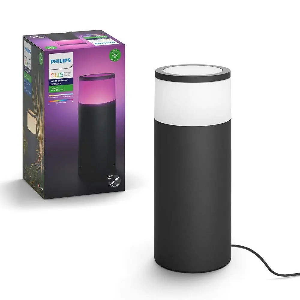 Philips Hue Outdoor Pedestal/Post Colour Ambiance LED Light/Lighting Extension - Home & Garden