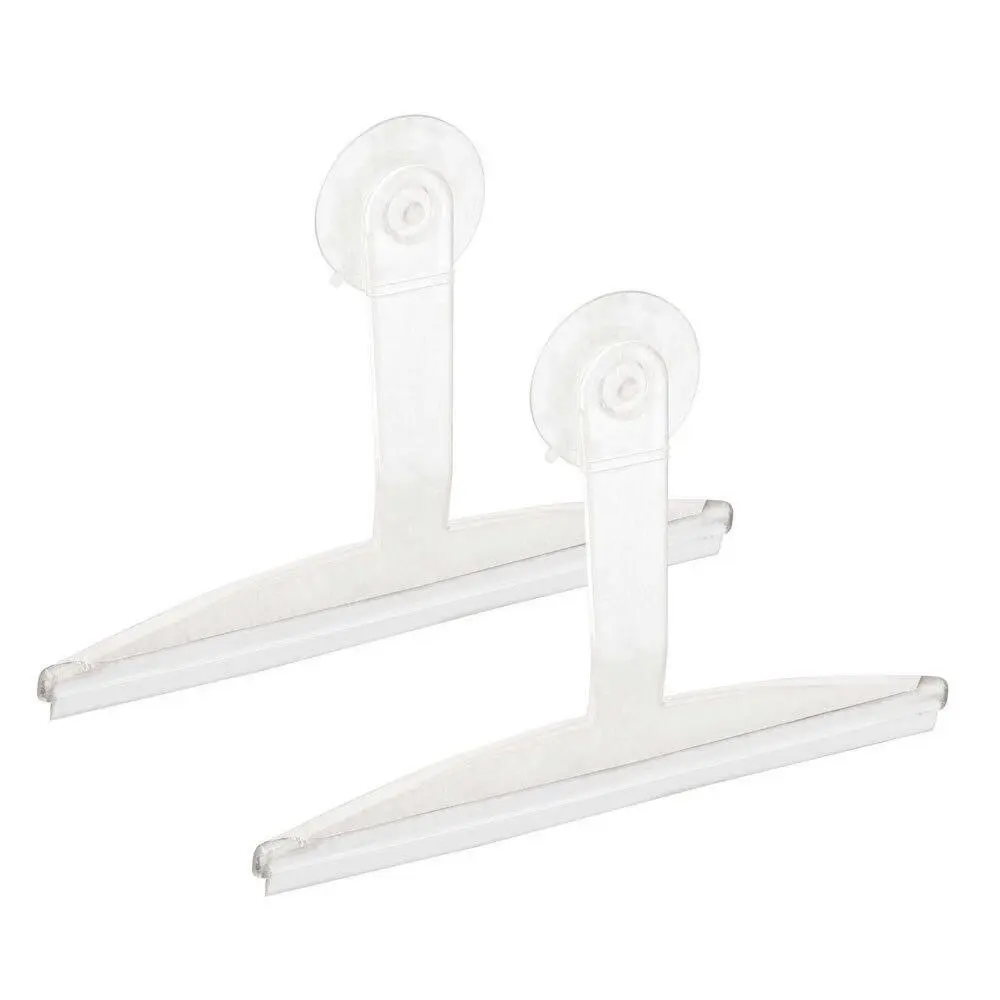 2x Idesign Classic 30.5cm Suction Squeegee Wide Bath/Window Surface Cleaner CLR - Home & Garden