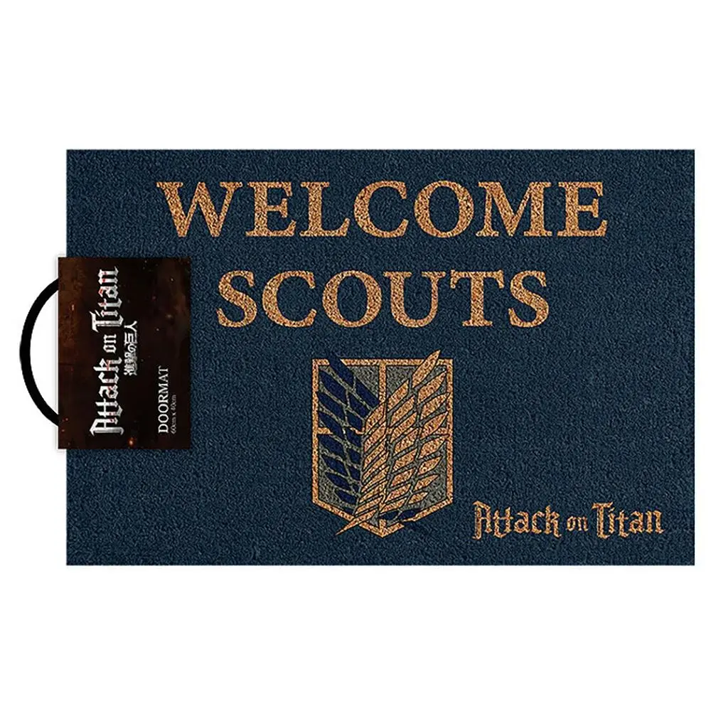 Attack on Titan Attack on Titan Welcome Scouts Front Door Entrance Doormat - Home & Garden