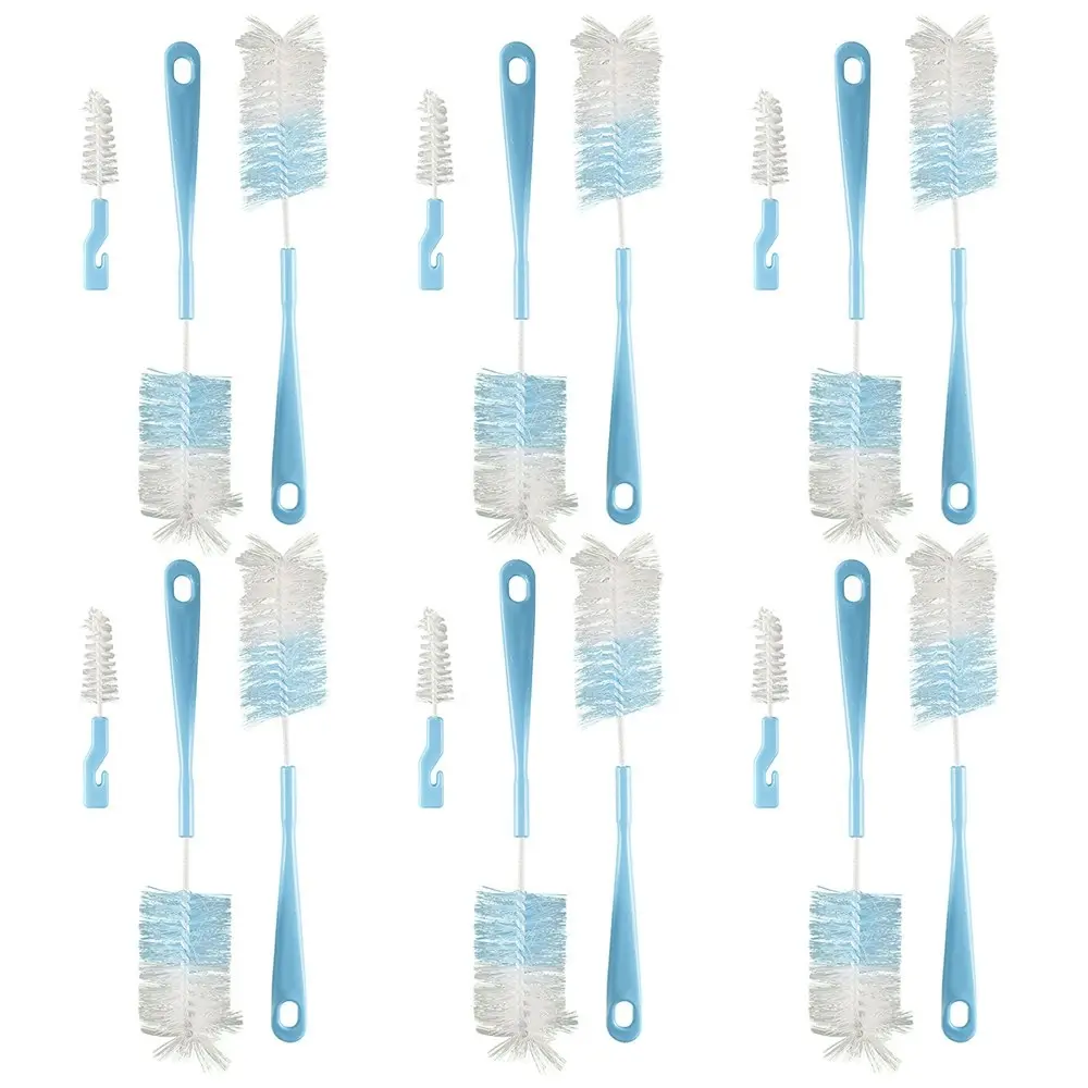 18pc kemasi Multipurpose Durable Bottle Brushes Home Bathroom Kitchen Cleaning - Home & Garden
