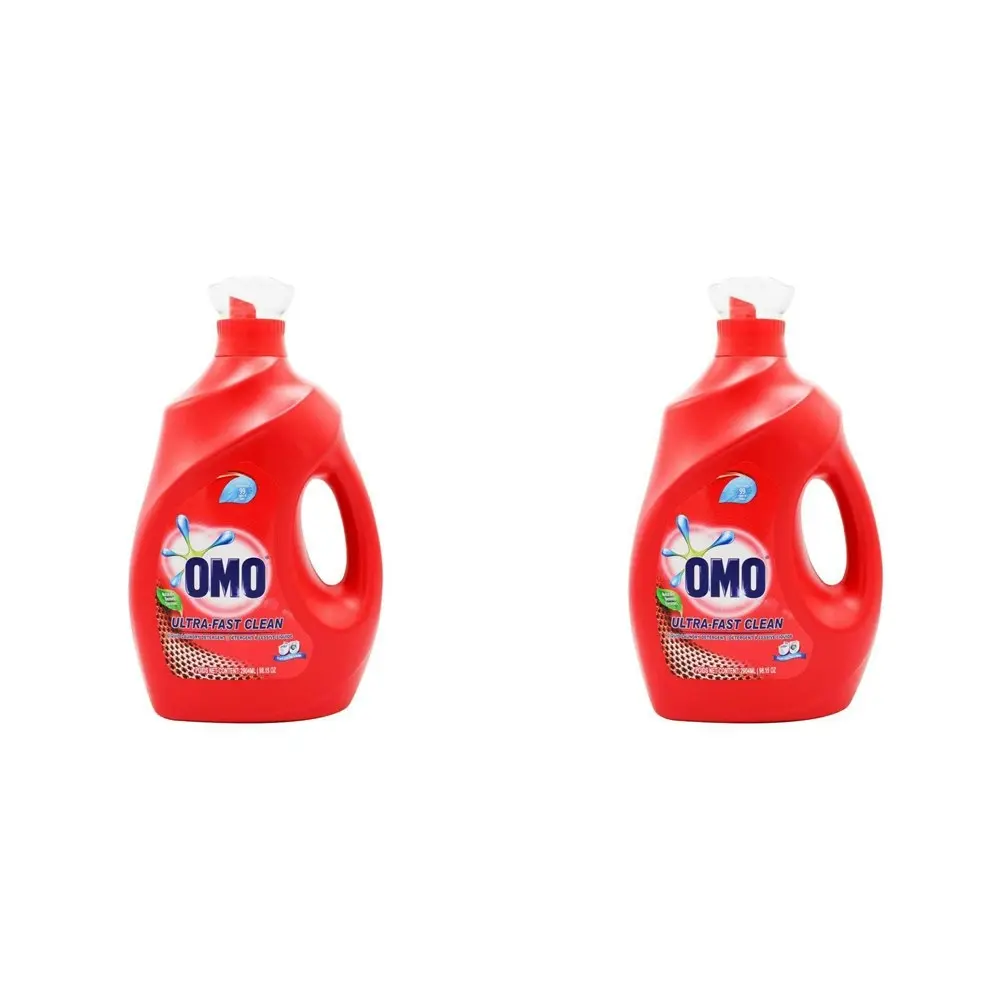 2x Omo Laundry Liquid Detergent Ultra Clean Fresh Scent High Efficiency 2.9L - Home & Garden
