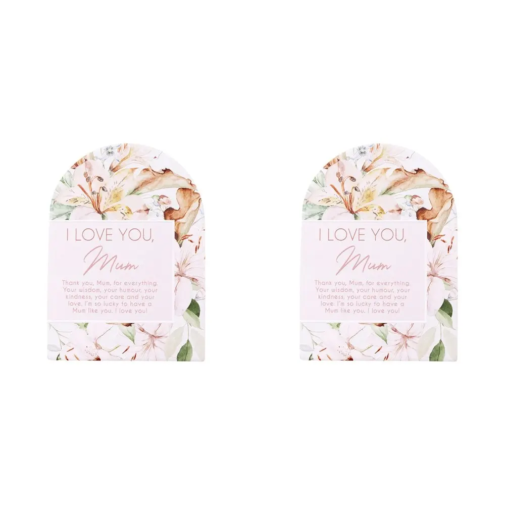 2x Splosh Mothers Day Love You Verse Quote Plaque Standing Tabletop Decor 14cm - Home & Garden