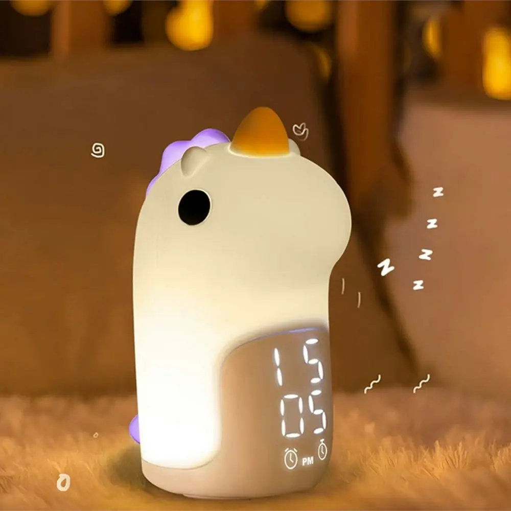 Unicorn Bedside Digital Alarm Clock Night Lights & Wake up Light - Home & Garden