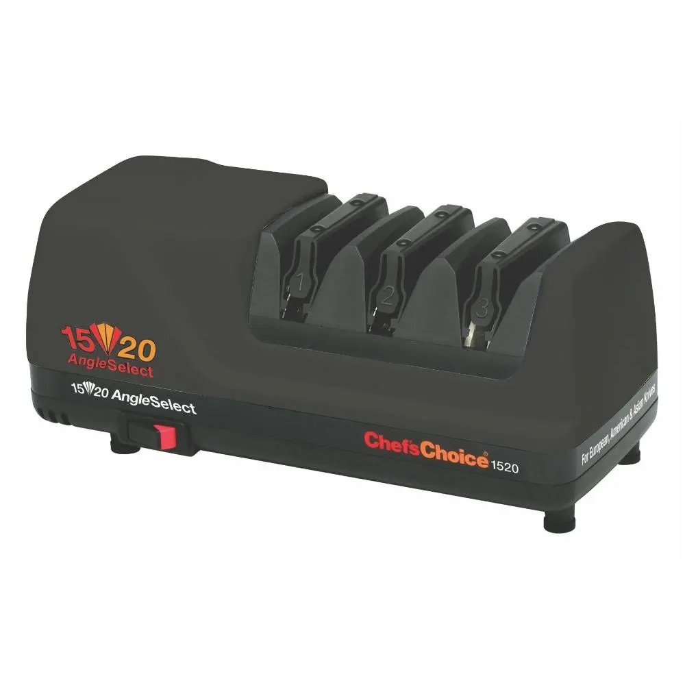 Chefs Choice 1520 AngleSelect Diamond Hone Electric Knife Sharpener Black - Home & Garden