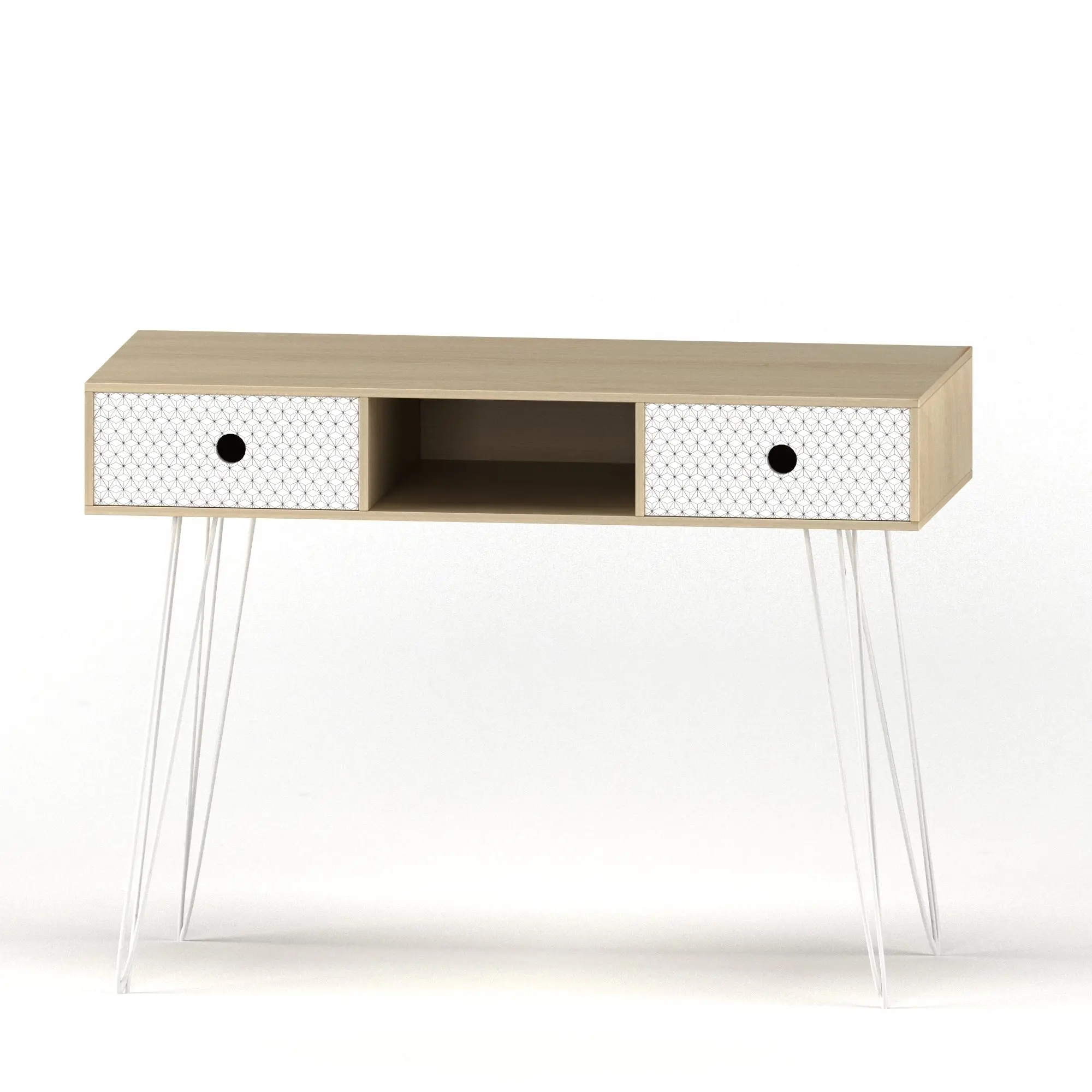 Foret Computer Desk Laptop Side Table Drawers Storage Study Office Work Student - Furniture