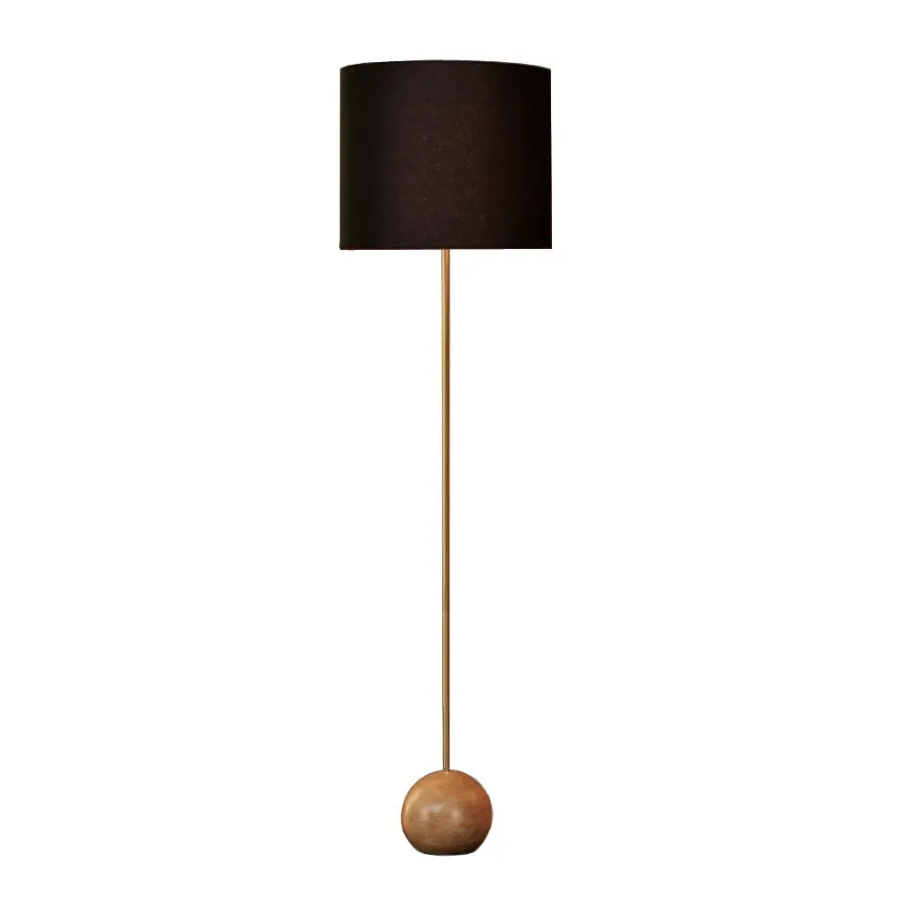 Foret Floor Lamp Stand Reading Gold Metal Wood Black Modern Lighting Decoration Home Decor - Home & Garden