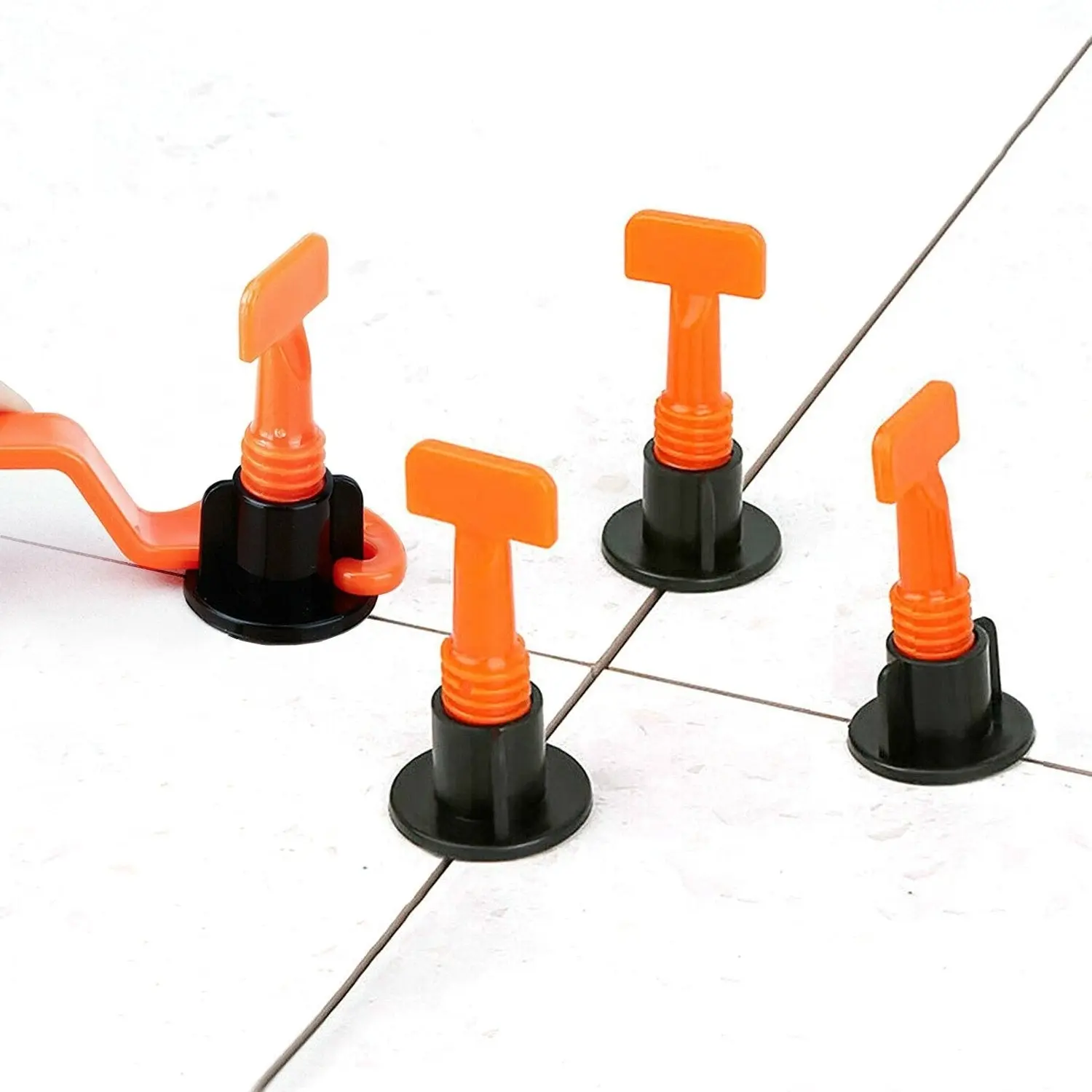 Salesbay 200x Tile Leveling System Reusable Floor Wall Alignment Adjustable Clips Wrench Clip - Hardware