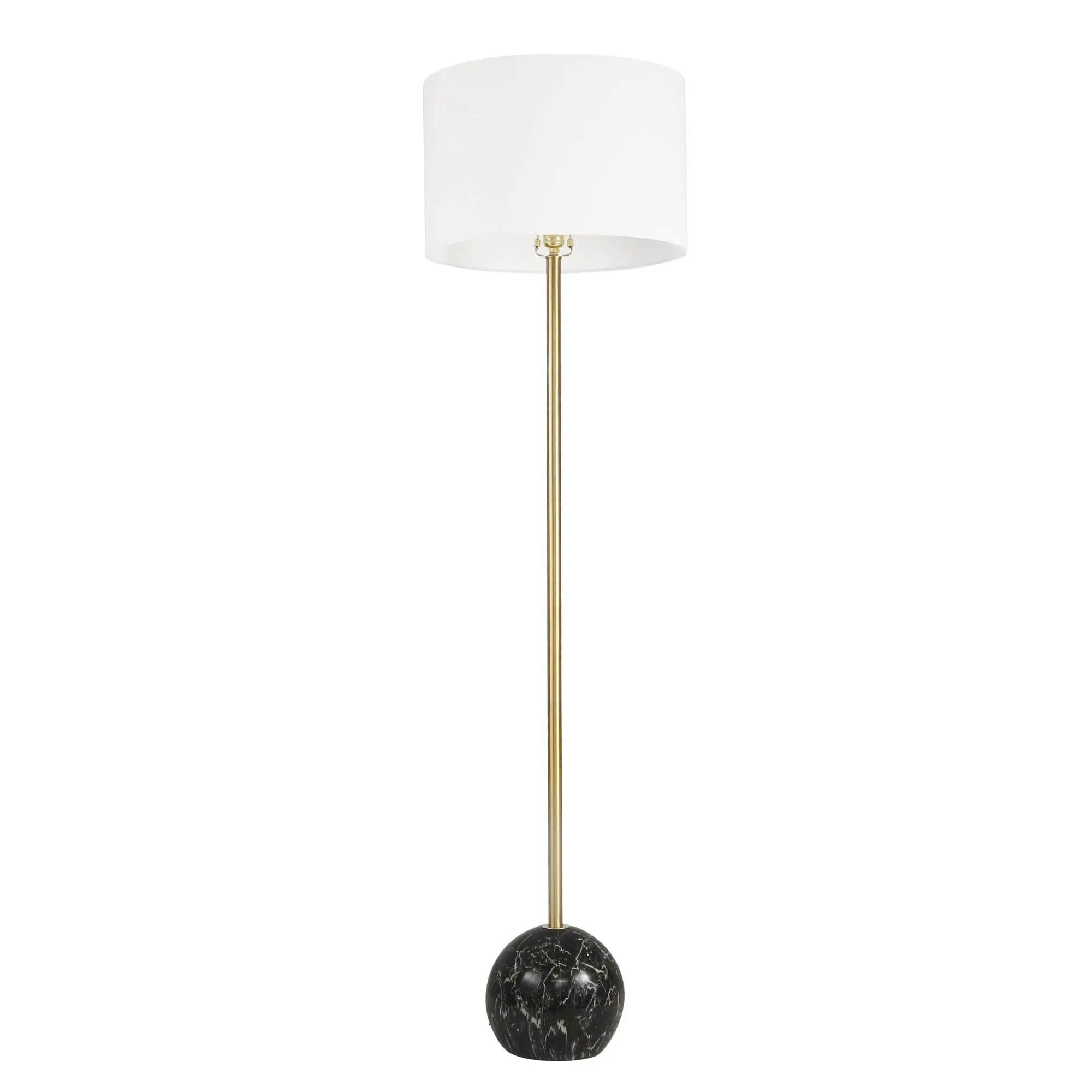 Foret Floor Lamp Stand Reading Gold Metal Black Marble Decal Modern Lighting Home Decor - Home & Garden