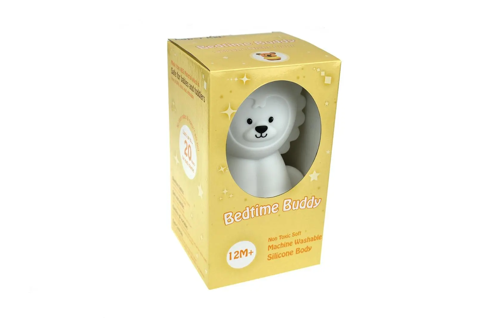 Kaper Kidz Silicone Bedtime Buddy 19cm Rory The Lion Night Light Room Decor 12m+ - Home & Garden