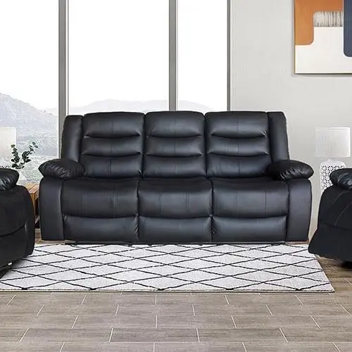 Fantasy Recliner Pu Leather 3R Black - Furniture