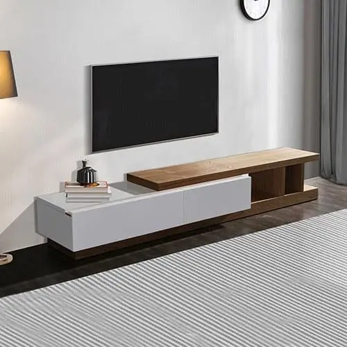 Grandora TV Cabinet White Ash Colour - Furniture