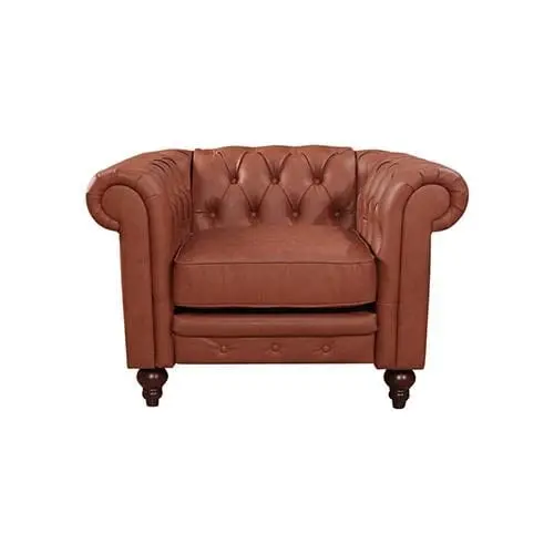 Madeline 1 Seater Brown - Furniture
