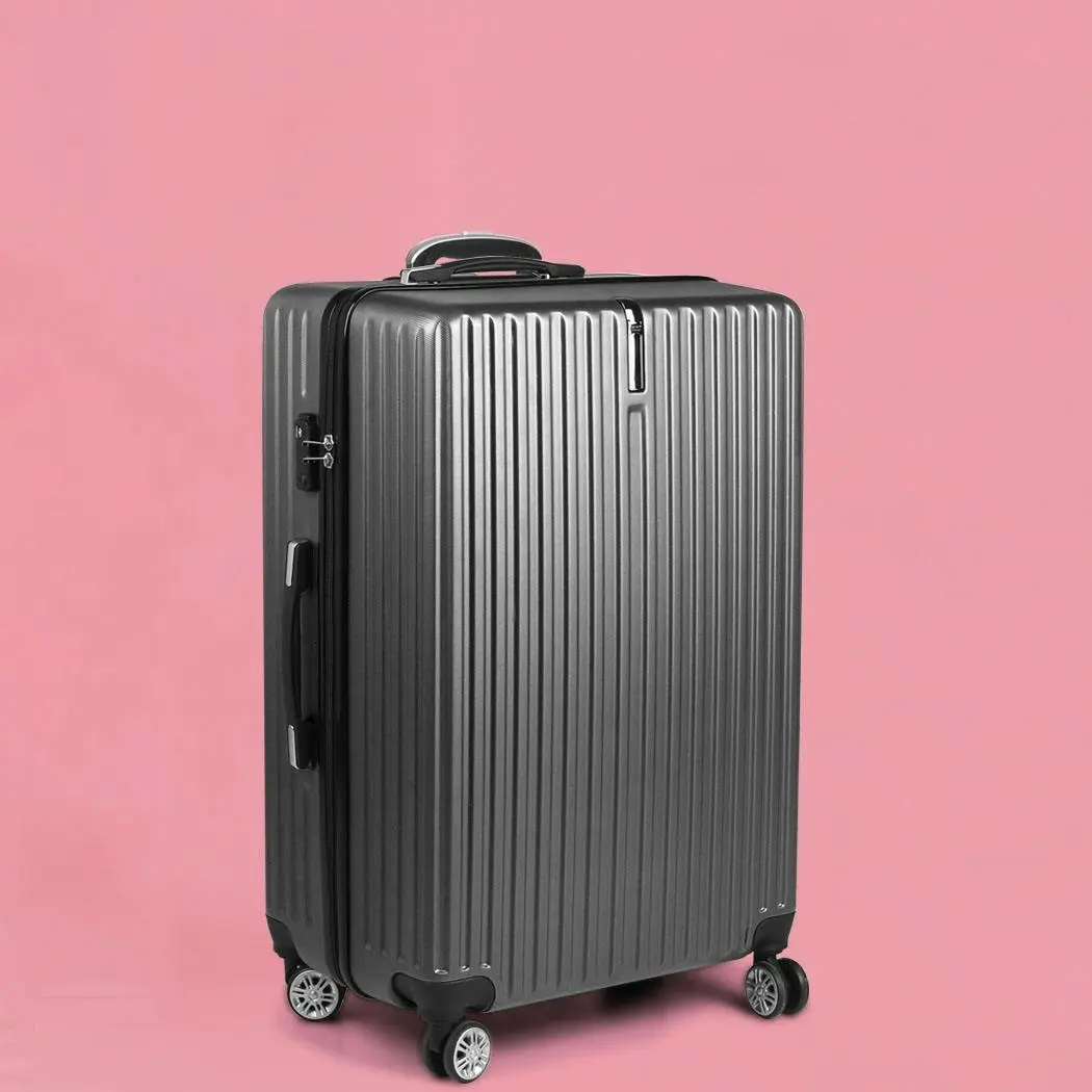 Slimbridge 28" Inch Luggage Suitcase Travel TSA Lock Hard Shell Carry Dark Grey - Fashion