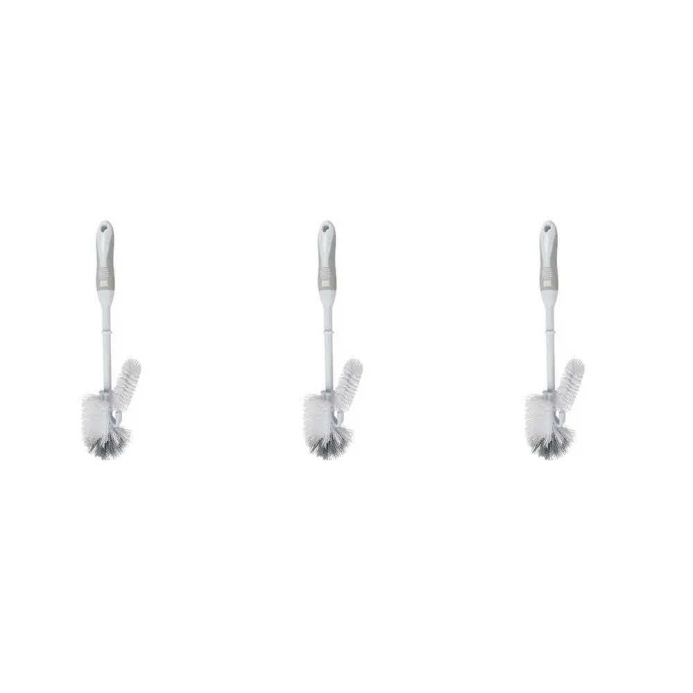 3x 2pc Ultimo Toilet Brush Deluxe Set Premium Quality for Deep Cleaning 38x12cm - Home & Garden