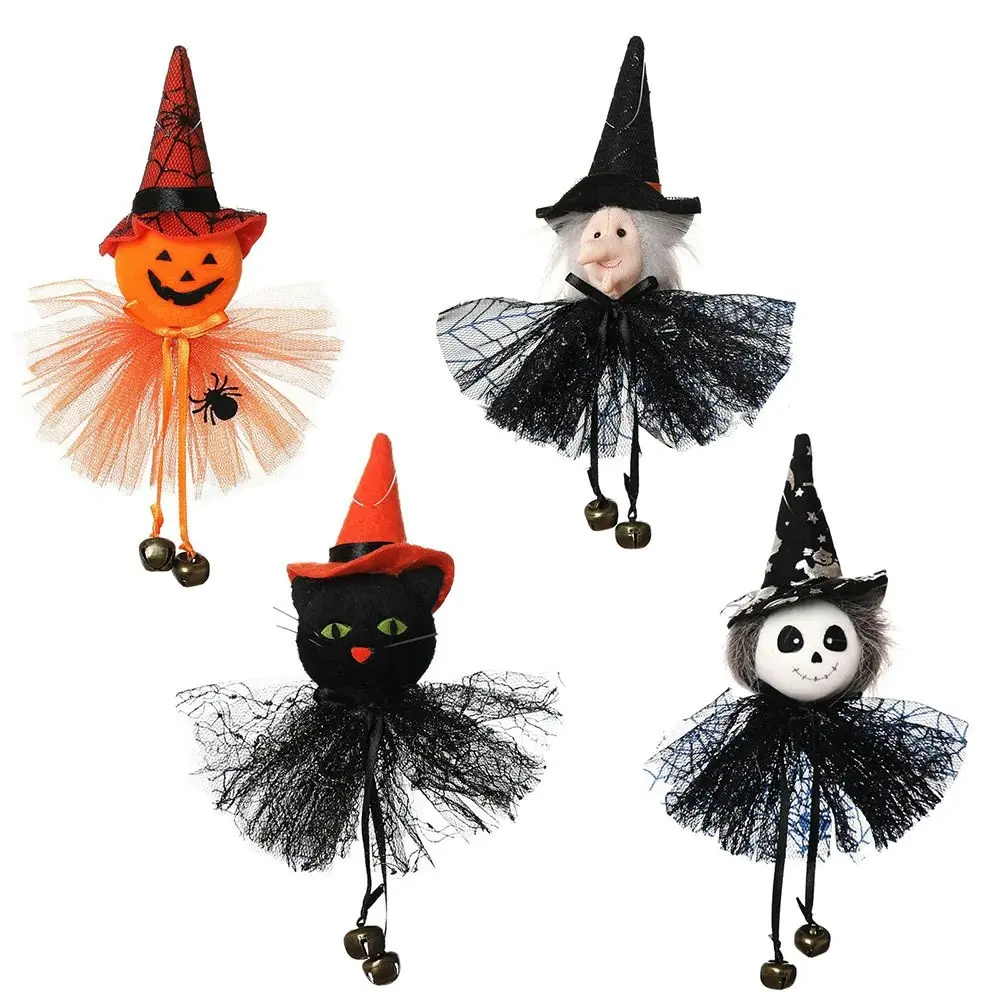4 Pack Scary Witch Pendant Halloween Party Bar Decoration for Home Decor Gifts - Home & Garden
